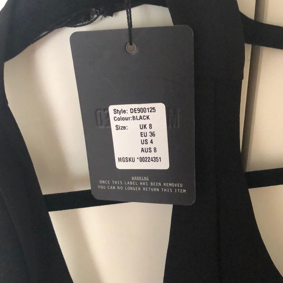 ❌SOLD❌NWT Button Detail Halter neck Bodycon Dress - Picture 6 of 7